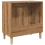 Mueble de lavabo madera de ingeniería roble artisan 58x33x60 cm de , Tocadores de baño - Ref: Foro24-857115, Precio: 58,35 €,...