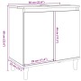 Mueble de lavabo madera de ingeniería roble artisan 58x33x60 cm de , Tocadores de baño - Ref: Foro24-857115, Precio: 58,35 €,...