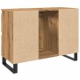 Mueble de lavabo madera de ingeniería roble artisan 80x33x60 cm de , Muebles de baño - Ref: Foro24-857239, Precio: 121,38 €, ...