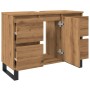 Mueble de lavabo madera de ingeniería roble artisan 80x33x60 cm de , Muebles de baño - Ref: Foro24-857239, Precio: 121,38 €, ...