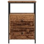 Mesita de noche madera de ingeniería envejecida 34x35,5x50 cm de , Mesitas de noche - Ref: Foro24-857258, Precio: 47,00 €, De...