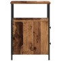 Mesita de noche madera de ingeniería envejecida 34x35,5x50 cm de , Mesitas de noche - Ref: Foro24-857258, Precio: 47,00 €, De...