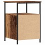 Mesita de noche madera de ingeniería envejecida 34x35,5x50 cm de , Mesitas de noche - Ref: Foro24-857258, Precio: 47,00 €, De...