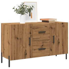 Aparador de madera de ingeniería roble artisan 100x36x60 cm de , Aparadores - Ref: Foro24-857321, Precio: 113,03 €, Descuento: %