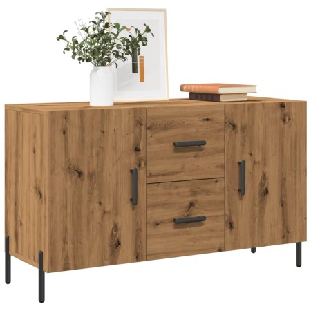 Aparador de madera de ingeniería roble artisan 100x36x60 cm de , Aparadores - Ref: Foro24-857321, Precio: 113,03 €, Descuento: %