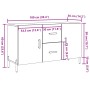 Aparador de madera de ingeniería roble artisan 100x36x60 cm de , Aparadores - Ref: Foro24-857321, Precio: 113,03 €, Descuento: %
