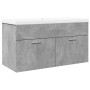 Mueble de baño con lavabo integrado gris hormigón de , Muebles de baño - Ref: Foro24-3324860, Precio: 226,10 €, Descuento: %