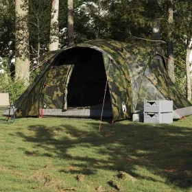 Tienda campaña familiar iglú 6 personas impermeable camuflaje de , Tiendas de campaña - Ref: Foro24-4009466, Precio: 157,59 €...