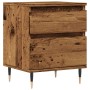 Mesita de noche madera ingeniería madera envejecida 40x35x50 cm de , Mesitas de noche - Ref: Foro24-857396, Precio: 47,30 €, ...