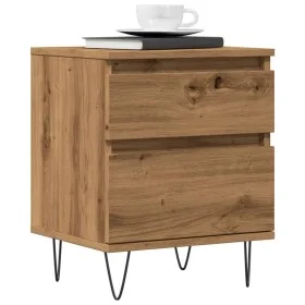 Mesitas de noche 2 uds madera roble artisian 40x35x50 cm de , Mesitas de noche - Ref: Foro24-857419, Precio: 93,61 €, Descuen...