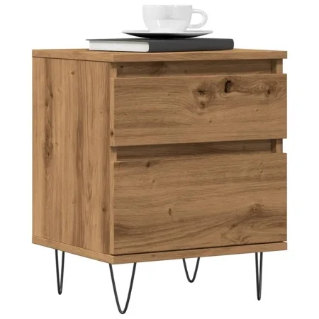 Mesitas de noche 2 uds madera roble artisian 40x35x50 cm de , Mesitas de noche - Ref: Foro24-857419, Precio: 93,61 €, Descuen...