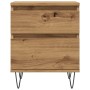 Mesitas de noche 2 uds madera roble artisian 40x35x50 cm de , Mesitas de noche - Ref: Foro24-857419, Precio: 95,32 €, Descuen...