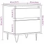 Mesitas de noche 2 uds madera roble artisian 40x35x50 cm de , Mesitas de noche - Ref: Foro24-857419, Precio: 93,61 €, Descuen...