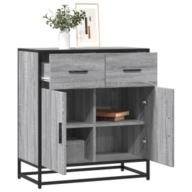 Aparador madera ingeniería y metal gris Sonoma 68x35x76 cm de , Aparadores - Ref: Foro24-848982, Precio: 83,54 €, Descuento: %