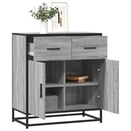 Aparador madera ingeniería y metal gris Sonoma 68x35x76 cm de , Aparadores - Ref: Foro24-848982, Precio: 88,52 €, Descuento: %