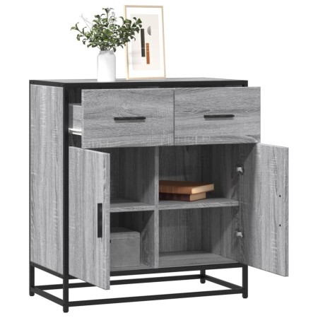 Aparador madera ingeniería y metal gris Sonoma 68x35x76 cm de , Aparadores - Ref: Foro24-848982, Precio: 83,54 €, Descuento: %