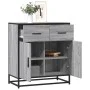 Aparador madera ingeniería y metal gris Sonoma 68x35x76 cm de , Aparadores - Ref: Foro24-848982, Precio: 88,52 €, Descuento: %