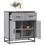Aparador madera ingeniería y metal gris Sonoma 68x35x76 cm de , Aparadores - Ref: Foro24-848982, Precio: 83,54 €, Descuento: %