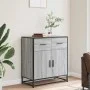 Aparador madera ingeniería y metal gris Sonoma 68x35x76 cm de , Aparadores - Ref: Foro24-848982, Precio: 88,52 €, Descuento: %