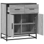 Aparador madera ingeniería y metal gris Sonoma 68x35x76 cm de , Aparadores - Ref: Foro24-848982, Precio: 83,54 €, Descuento: %