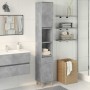 Armario de baño madera contrachapada gris hormigón 30x30x190 cm de , Tocadores de baño - Ref: Foro24-857101, Precio: 72,58 €,...