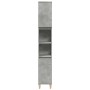 Armario de baño madera contrachapada gris hormigón 30x30x190 cm de , Tocadores de baño - Ref: Foro24-857101, Precio: 72,58 €,...