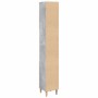 Armario de baño madera contrachapada gris hormigón 30x30x190 cm de , Tocadores de baño - Ref: Foro24-857101, Precio: 72,58 €,...