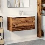 Mueble con lavabo integrado madera envejecida 91x39,5x49 cm de , Tocadores de baño - Ref: Foro24-3328925, Precio: 241,02 €, D...