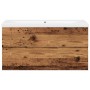 Mueble con lavabo integrado madera envejecida 91x39,5x49 cm de , Tocadores de baño - Ref: Foro24-3328925, Precio: 241,02 €, D...