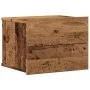 Mesita de noche de pared madera envejecida 40x32x30 cm de , Mesitas de noche - Ref: Foro24-855944, Precio: 37,33 €, Descuento: %