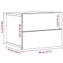 Mesita de noche de pared madera envejecida 40x32x30 cm de , Mesitas de noche - Ref: Foro24-855944, Precio: 37,33 €, Descuento: %