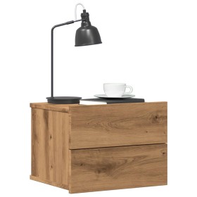 Mesita de noche de pared color roble artisan 40x32x30 cm de , Mesitas de noche - Ref: Foro24-855946, Precio: 55,68 €, Descuen...