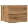 Mesita de noche de pared color roble artisan 40x32x30 cm by , Nightstands - Ref: Foro24-855946, Price: 51,95 €, Discount: %