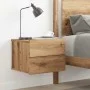 Mesita de noche de pared color roble artisan 40x32x30 cm by , Nightstands - Ref: Foro24-855946, Price: 51,95 €, Discount: %