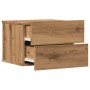 Mesita de noche de pared color roble artisan 40x32x30 cm de , Mesitas de noche - Ref: Foro24-855946, Precio: 55,68 €, Descuen...