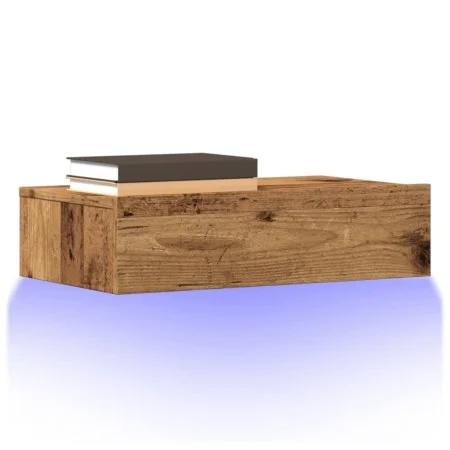 Muebles TV con luces LED 2 uds madera envejecida 60x35x15,5 cm de , Muebles TV - Ref: Foro24-856344, Precio: 61,99 €, Descuen...