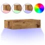Muebles TV con luces LED 2 uds madera envejecida 60x35x15,5 cm de , Muebles TV - Ref: Foro24-856344, Precio: 61,99 €, Descuen...