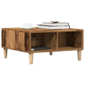 Mesa de centro madera de ingeniería envejecida 60x60x30 cm de , Mesas de centro - Ref: Foro24-856440, Precio: 47,71 €, Descue...