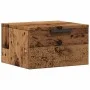 Mesita de noche de pared madera envejecida 34x30x20 cm de , Mesitas de noche - Ref: Foro24-856979, Precio: 30,21 €, Descuento: %