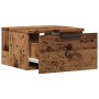 Mesita de noche de pared madera envejecida 34x30x20 cm de , Mesitas de noche - Ref: Foro24-856979, Precio: 30,70 €, Descuento: %