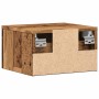 Mesita de noche de pared madera envejecida 34x30x20 cm de , Mesitas de noche - Ref: Foro24-856979, Precio: 30,70 €, Descuento: %