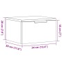 Mesita de noche de pared madera envejecida 34x30x20 cm de , Mesitas de noche - Ref: Foro24-856979, Precio: 30,70 €, Descuento: %