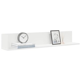 Estante de pared 2 uds madera ingeniería blanco 100x16,5x16,5cm de , Estantes y estanterías - Ref: Foro24-860040, Precio: 33,...