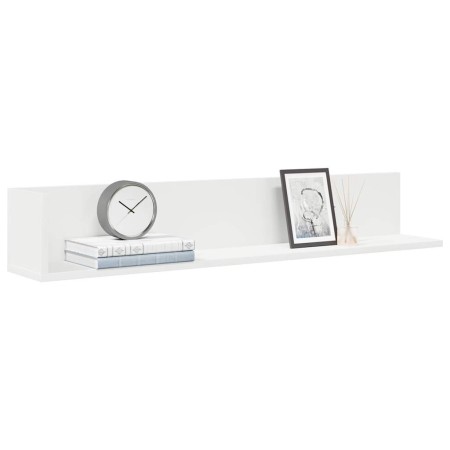 Estante de pared 2 uds madera ingeniería blanco 100x16,5x16,5cm de , Estantes y estanterías - Ref: Foro24-860040, Precio: 33,...