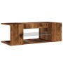 Mueble TV luces LED madera ingeniería envejecida 90x39x30 cm de , Muebles TV - Ref: Foro24-856325, Precio: 54,95 €, Descuento: %