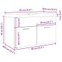 Juego de muebles baño 2 piezas madera ingeniería roble artisan de , Muebles de baño - Ref: Foro24-3328584, Precio: 199,43 €, ...