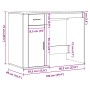 Escritorio de madera de ingeniería envejecida 100x49x75 cm de , Escritorios - Ref: Foro24-857099, Precio: 89,90 €, Descuento: %