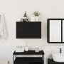 Mueble de pared de baño madera ingeniería negro 60x25x40 cm de , Tocadores de baño - Ref: Foro24-860068, Precio: 55,91 €, Des...