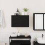 Mueble de pared de baño madera ingeniería negro 60x25x40 cm de , Tocadores de baño - Ref: Foro24-860068, Precio: 54,46 €, Des...