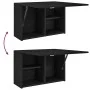 Mueble de pared de baño madera ingeniería negro 60x25x40 cm de , Tocadores de baño - Ref: Foro24-860068, Precio: 55,91 €, Des...